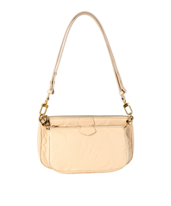 Multi Pochette Accessoires, Leather, Cream, NFC, DB, 2*